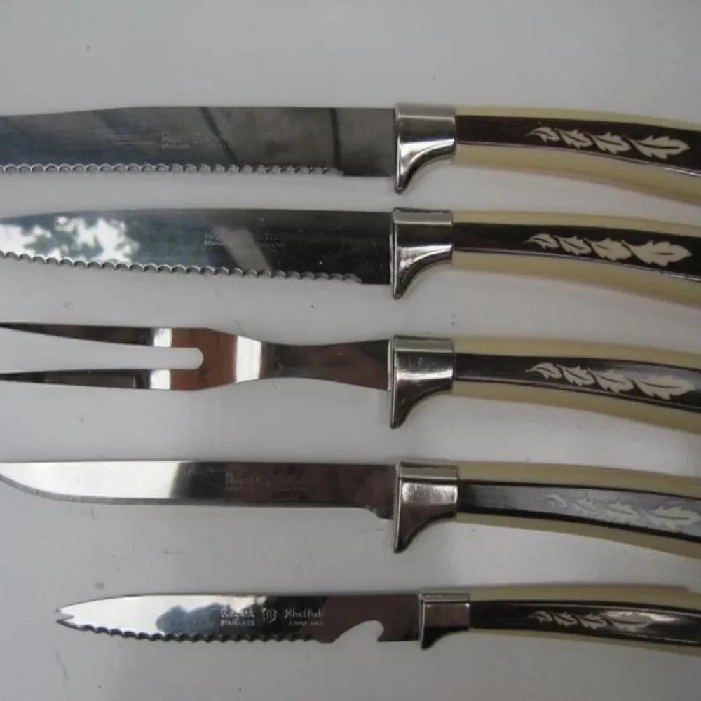 REGENT SHEFFIELD Stainless Maple Leaf Knives 13